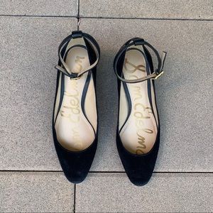 Sam edelman ankle strap low block heel pump